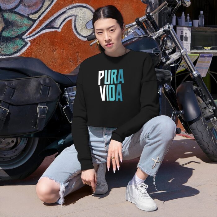 Pura Vida Ombre Cropped Sweatshirt - Image 2