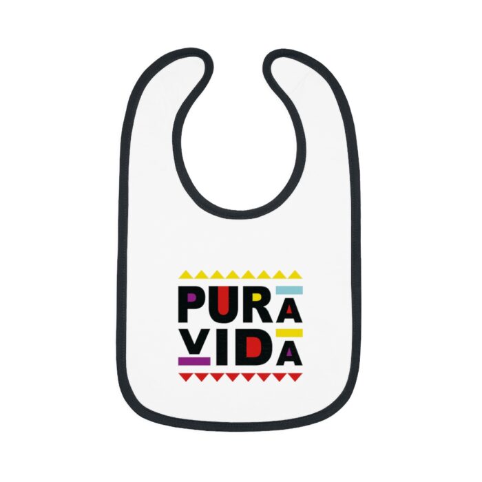 Baby Contrast Trim Jersey Bib