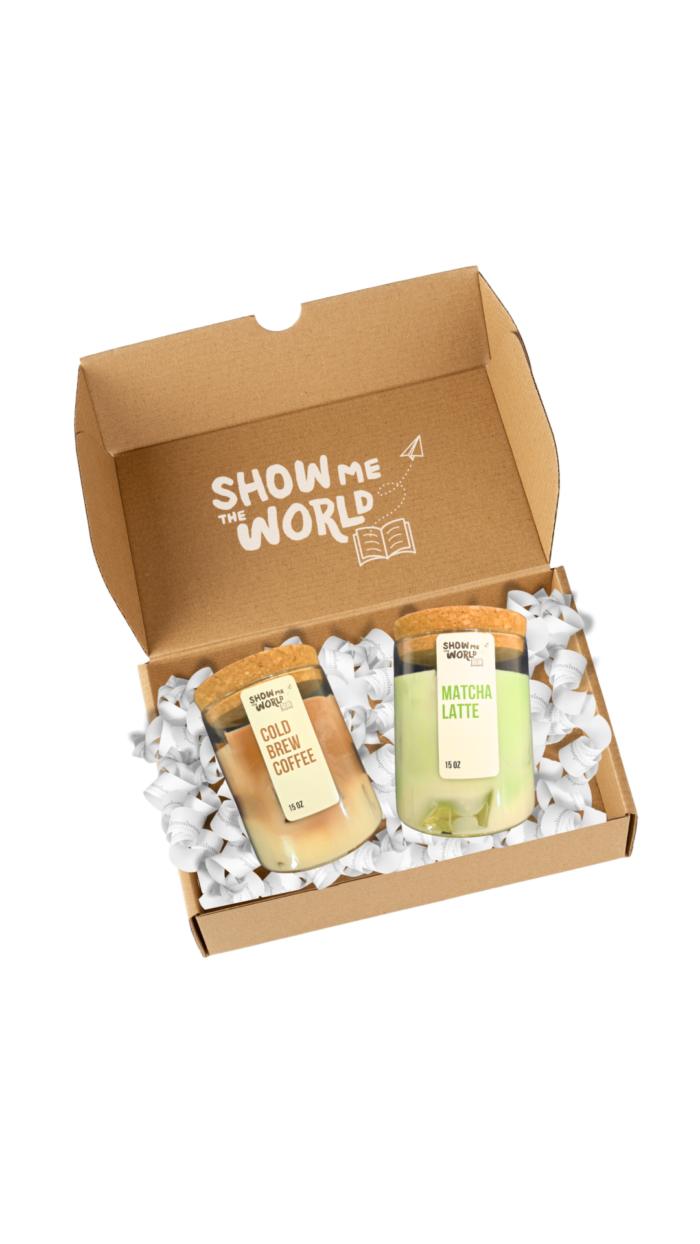 Cold Brew Coffee Candle & Matcha Latte Candle bundle