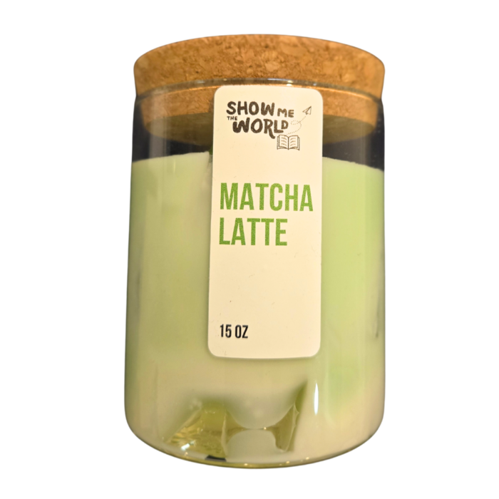 Matcha Latte Candle & Peppermint Tea Gift Box - Image 3