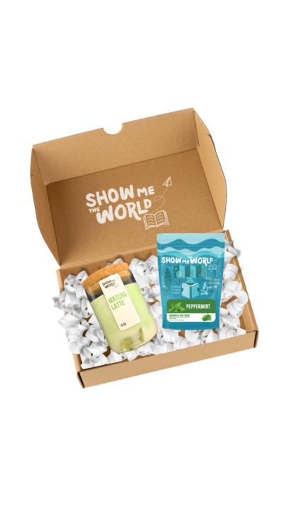 Matcha Latte Candle & Peppermint Tea Bundle