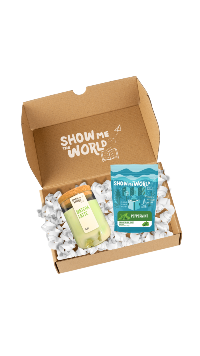 Matcha Latte Candle & Peppermint Tea Bundle