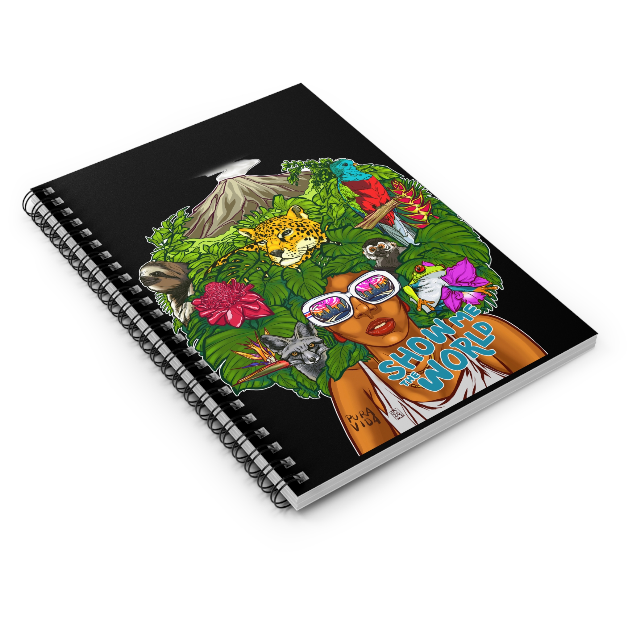 Show Me the World Spiral Notebook - Vibrant Nature & Cultural Inspiration - Image 3